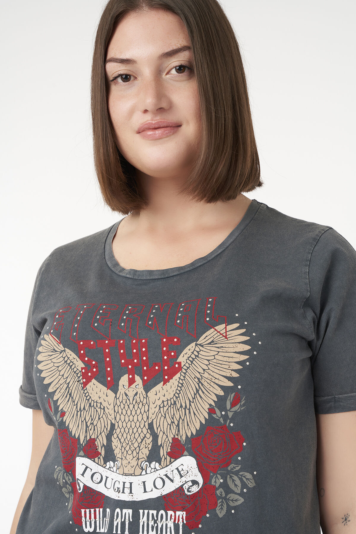 T-Shirt mit trendigem Print image number 4