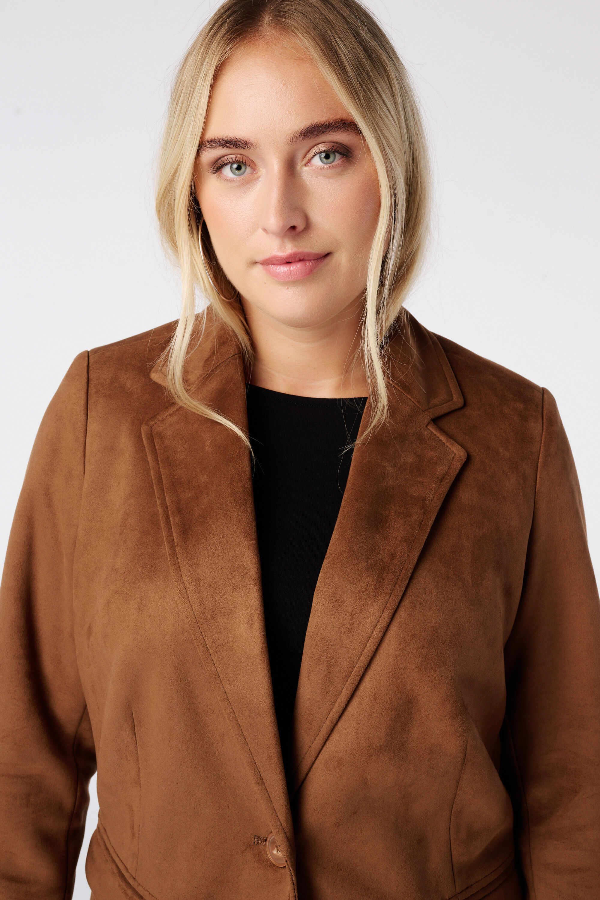 Blazer in Velourslederoptik image number 4