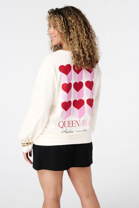 Pullover mit Rückenprint Pullover mit Rückenprint