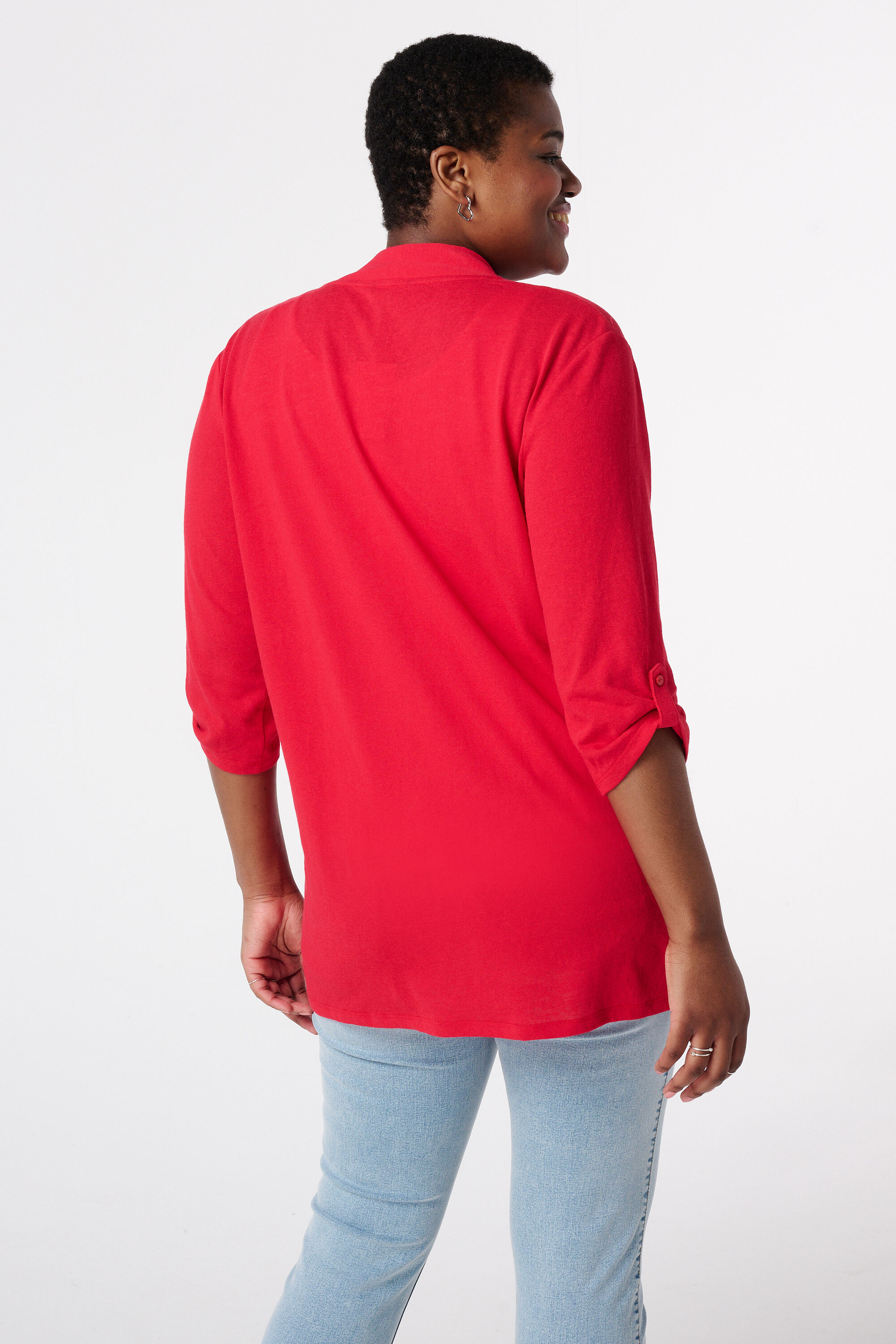 Cardigan mit Dreiviertel&auml;rmeln image number 3