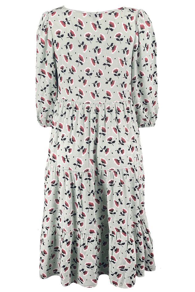 Langes Kleid mit Print  image number 2