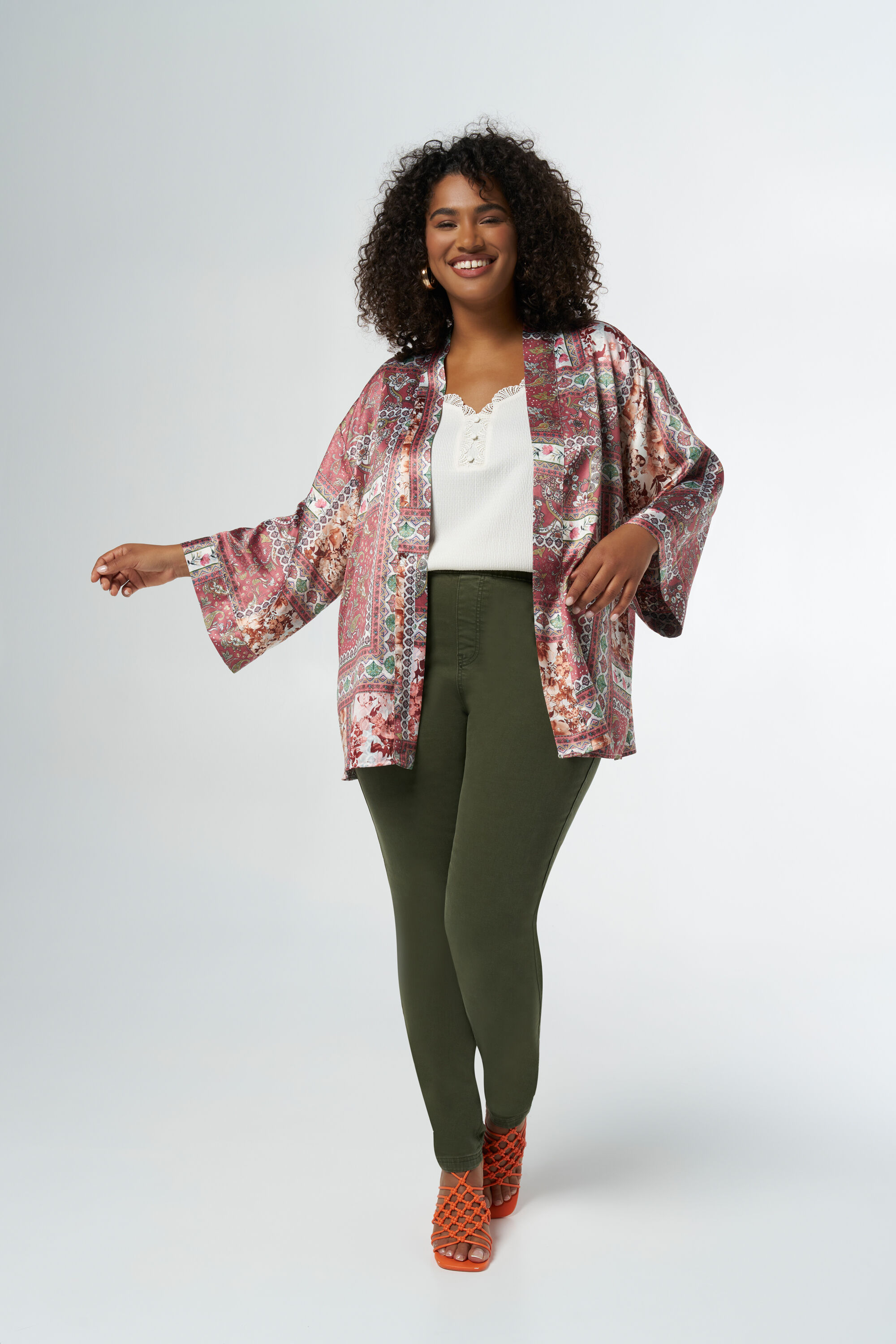 Kimono mit Print  image number 5