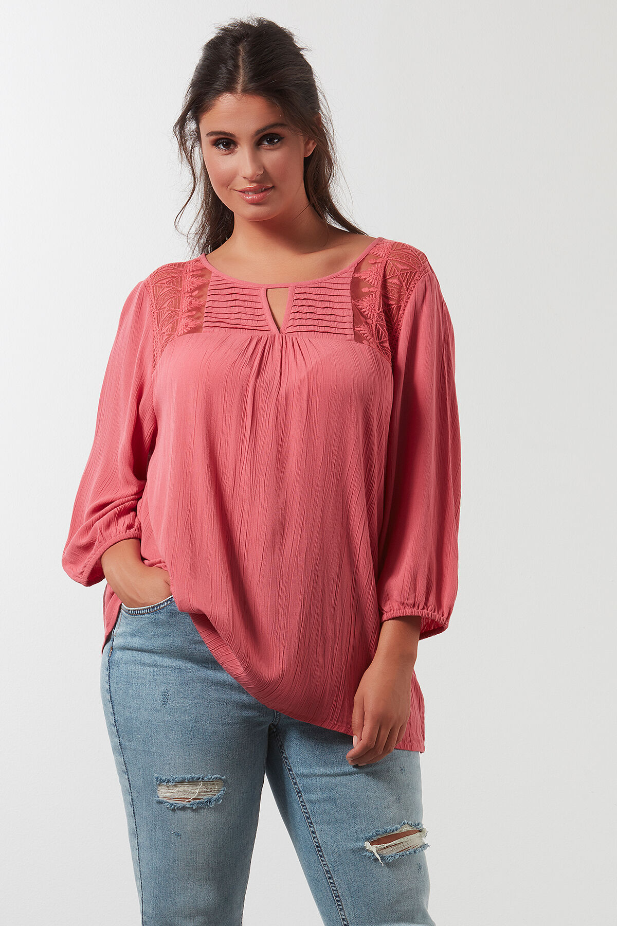 Bluse mit Knitter-Effekt image number 0