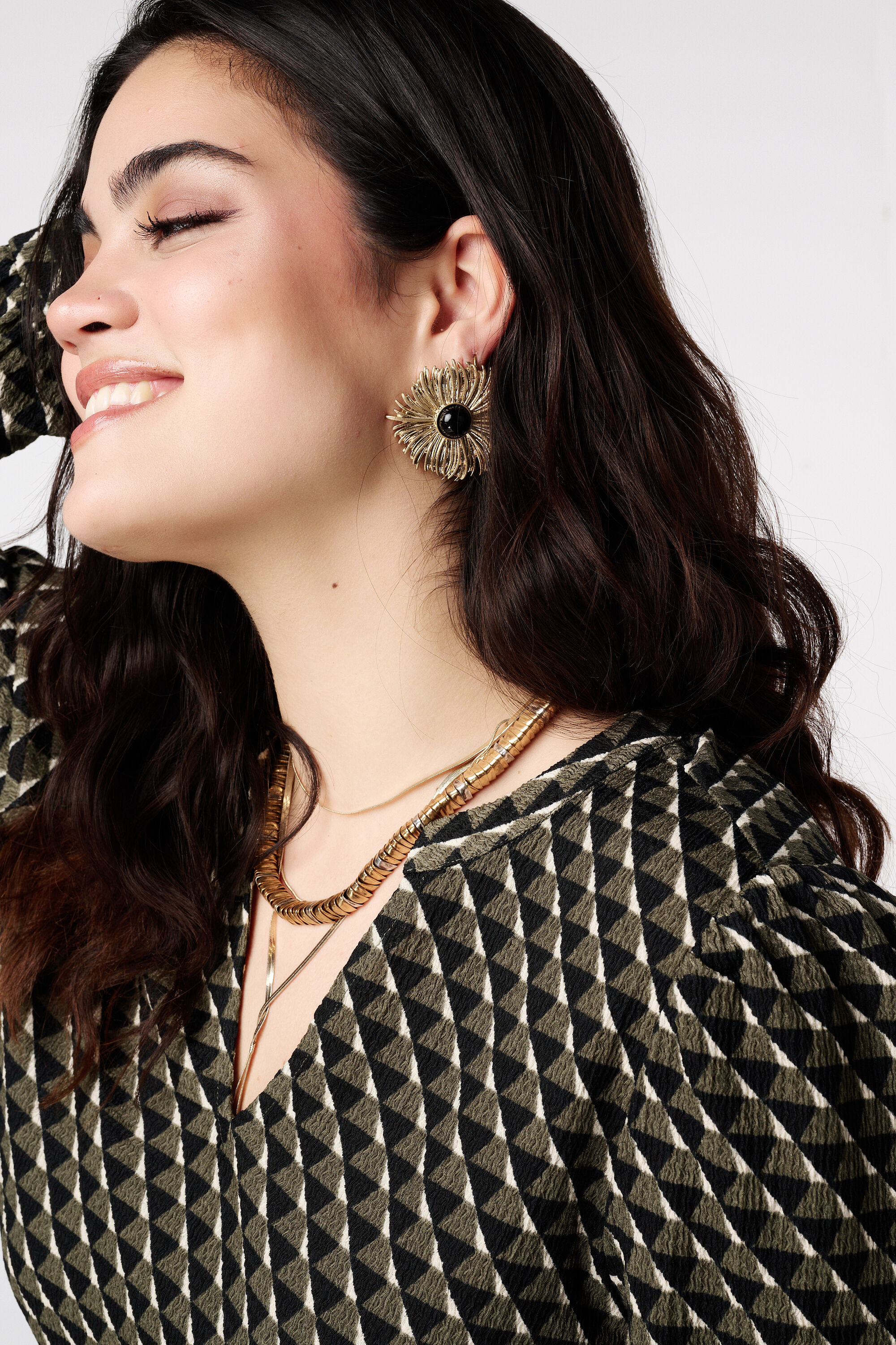 Top mit elegantem Print image number 4