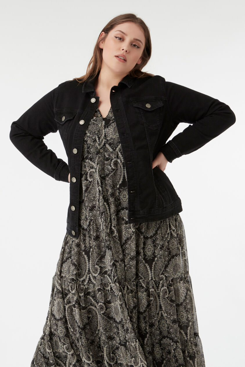 Schwarze Jeansjacke image number 5