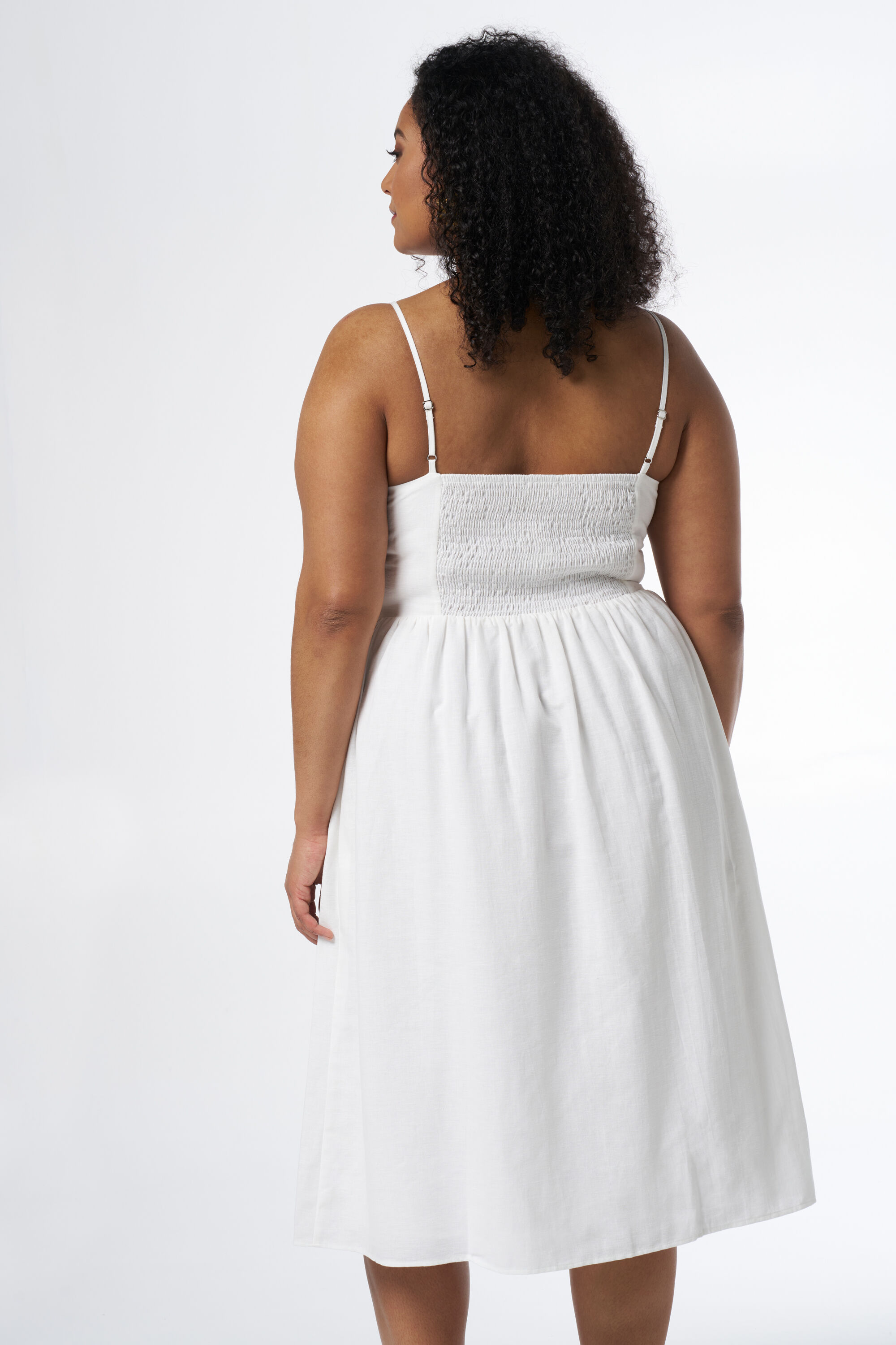 Midikleid mit Kn&ouml;pfen und Print  image number 3