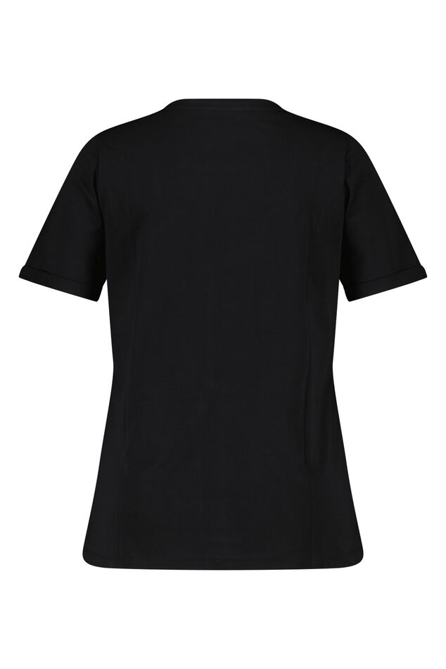 Baumwoll-T-Shirt mit Text-Print image number 2