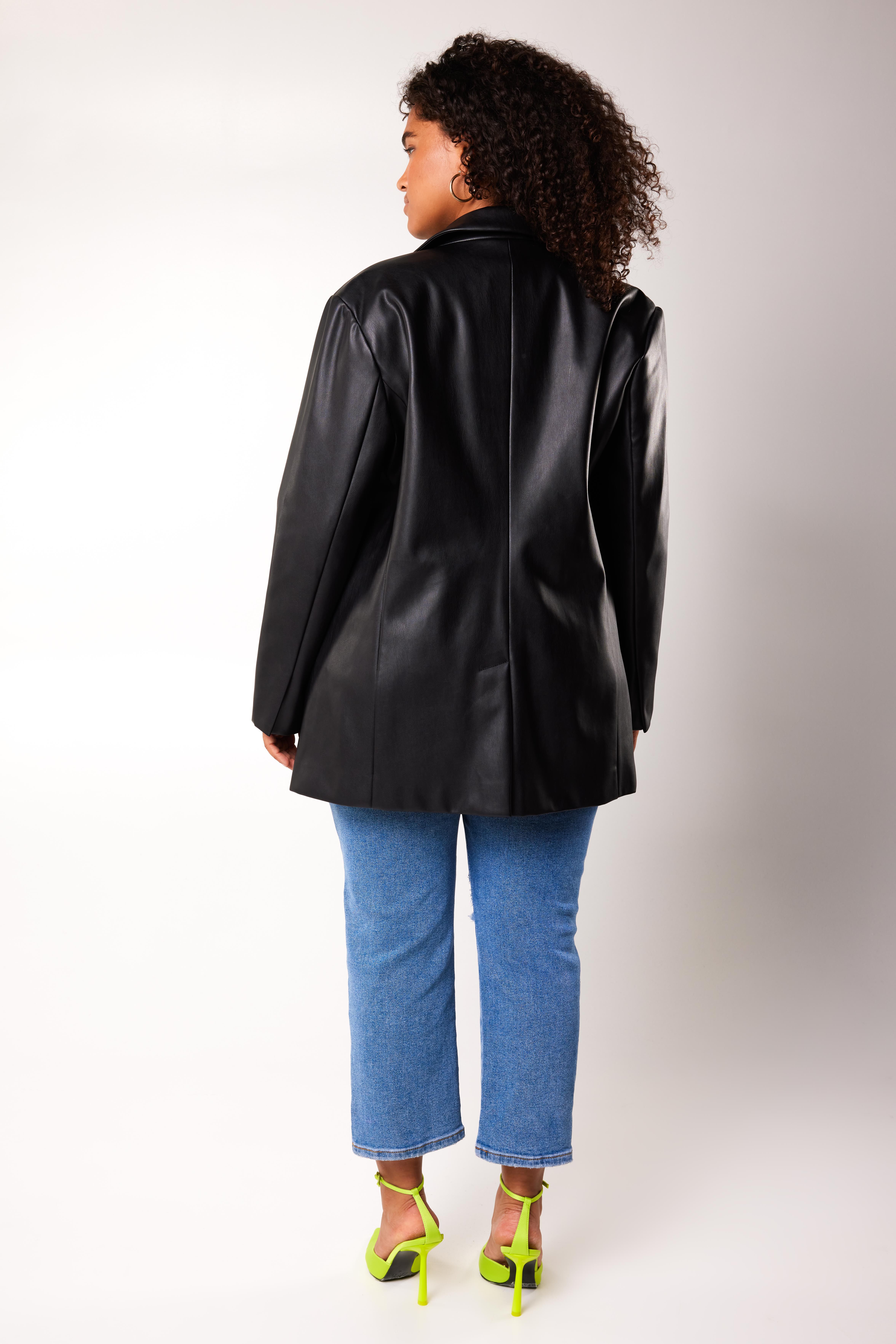 Blazer aus Kunstleder image number 4