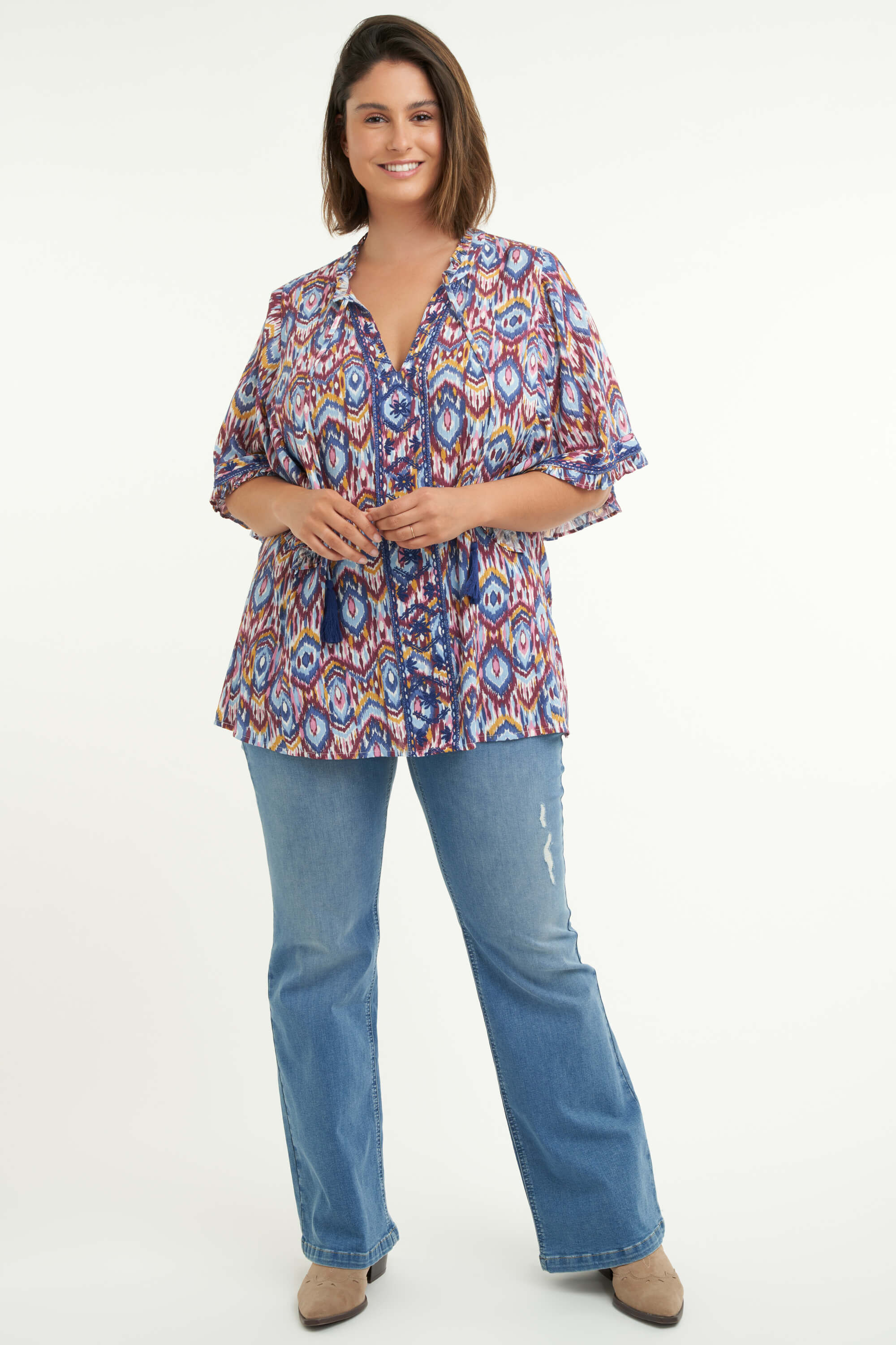 Bluse mit Print image number 5