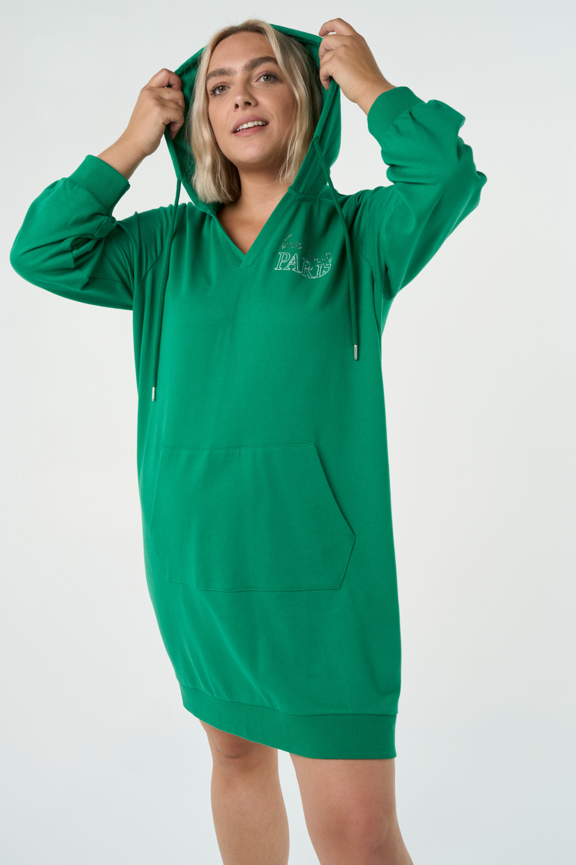 Sweater-Kleid mit Print image number 6