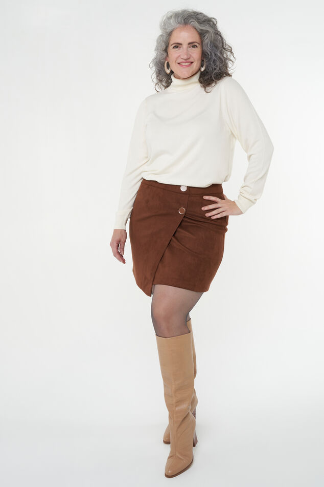 Kunstwildleder-Wickelrock  image number 0