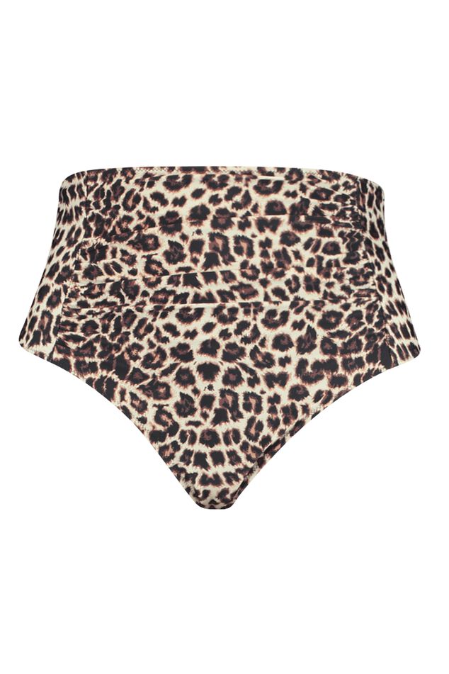 Hoch geschnittenes Bikini-Unterteil mit Print image number 1