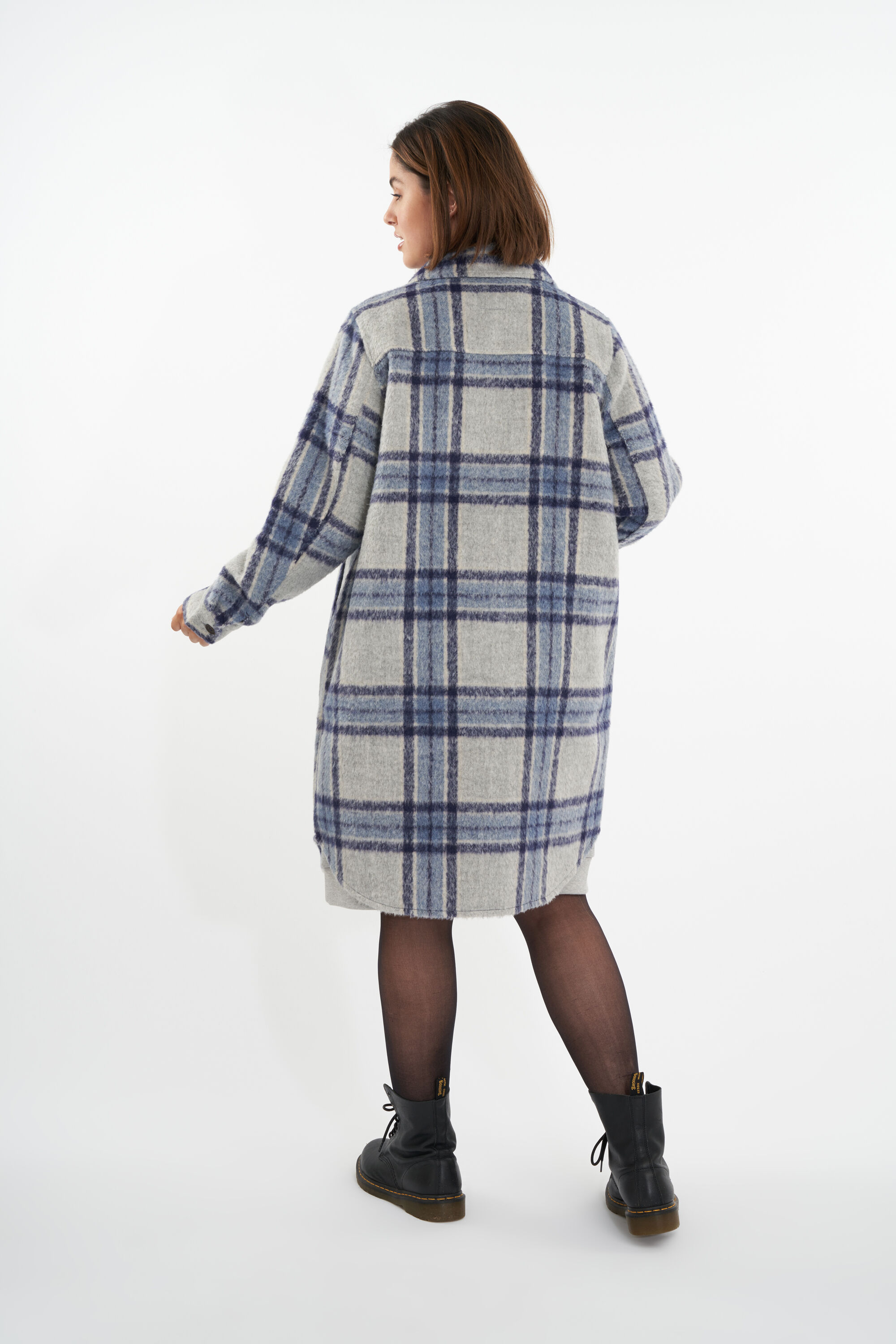 Lange karierte Shacket  image number 4