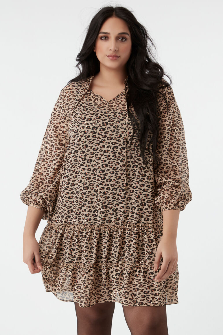 Kleid mit Animal-Folienprint image number 5