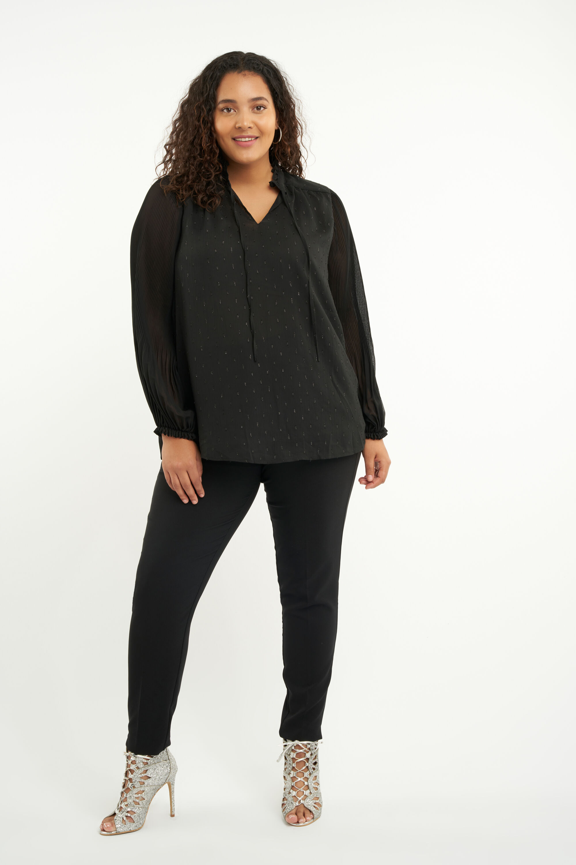 Bluse mit Plissee&auml;rmeln  image number 7