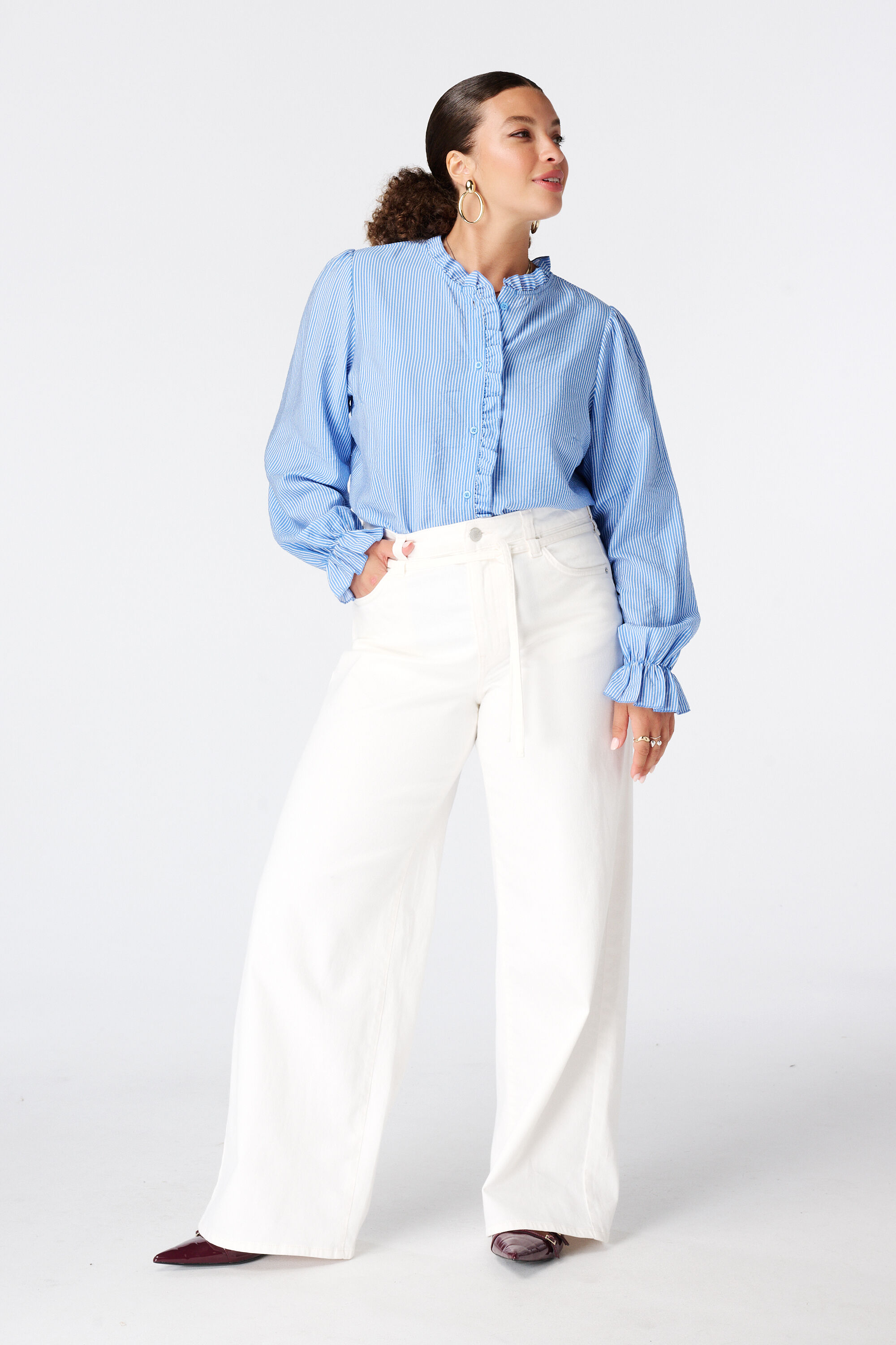 Bluse mit Volants image number 5
