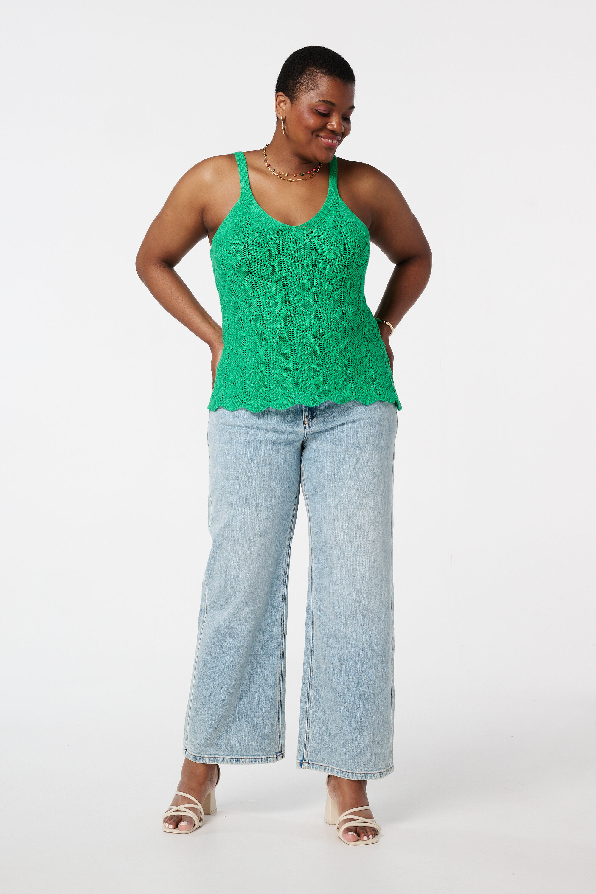 H&auml;keltop mit V-Ausschnitt image number 5