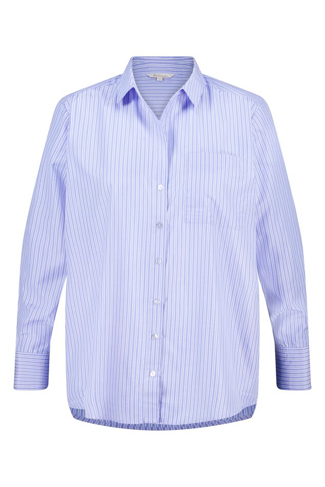 Gestreifte Hemdbluse image number 1