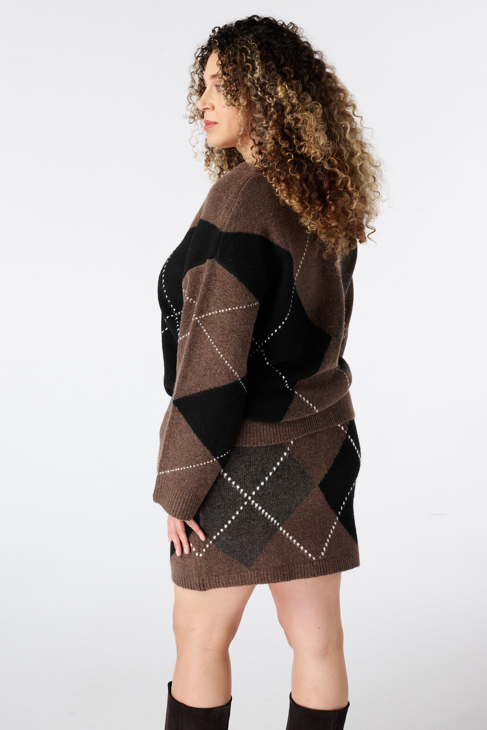 Pullover mit Rautenmuster image number 3