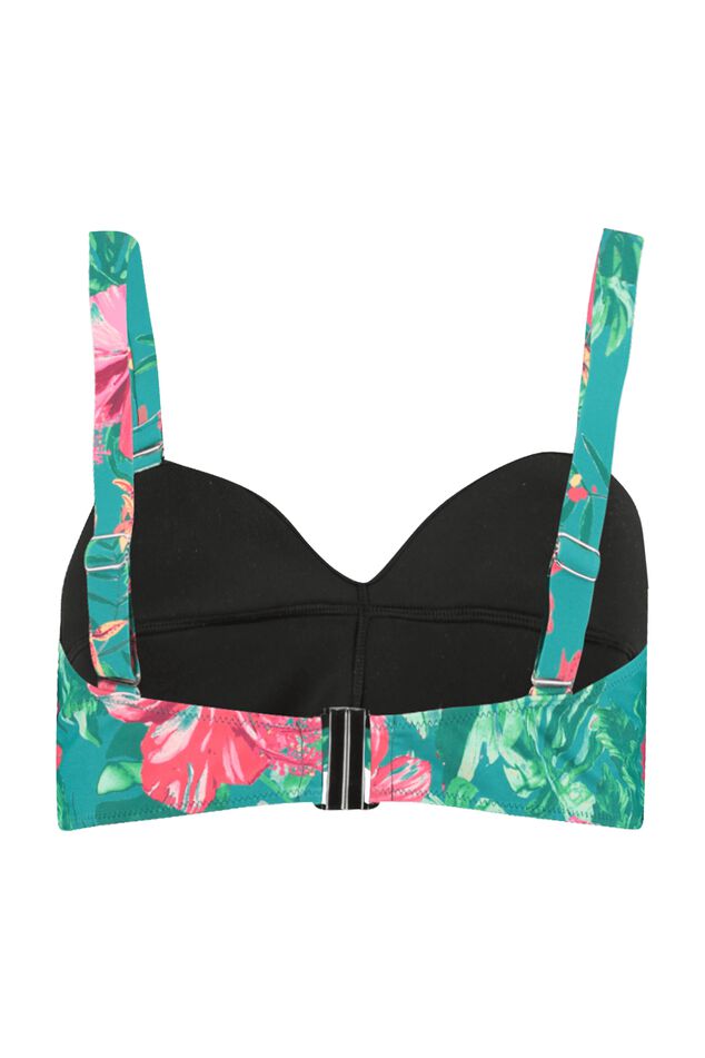 Bandeau-Bikinioberteil mit Print  image number 2