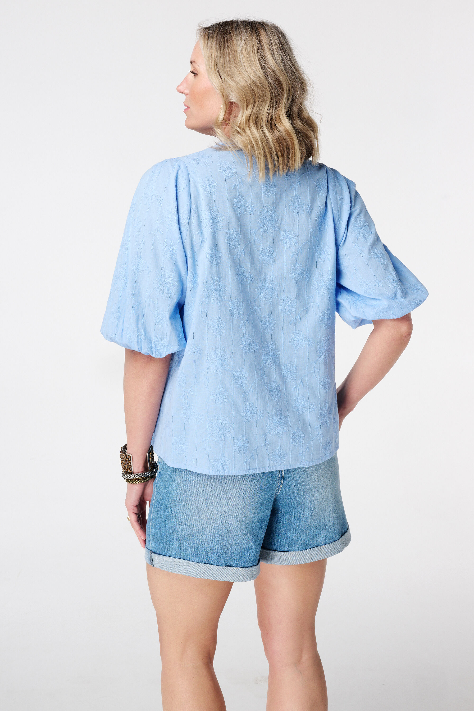 Bluse mit kurzen &Auml;rmeln image number 3