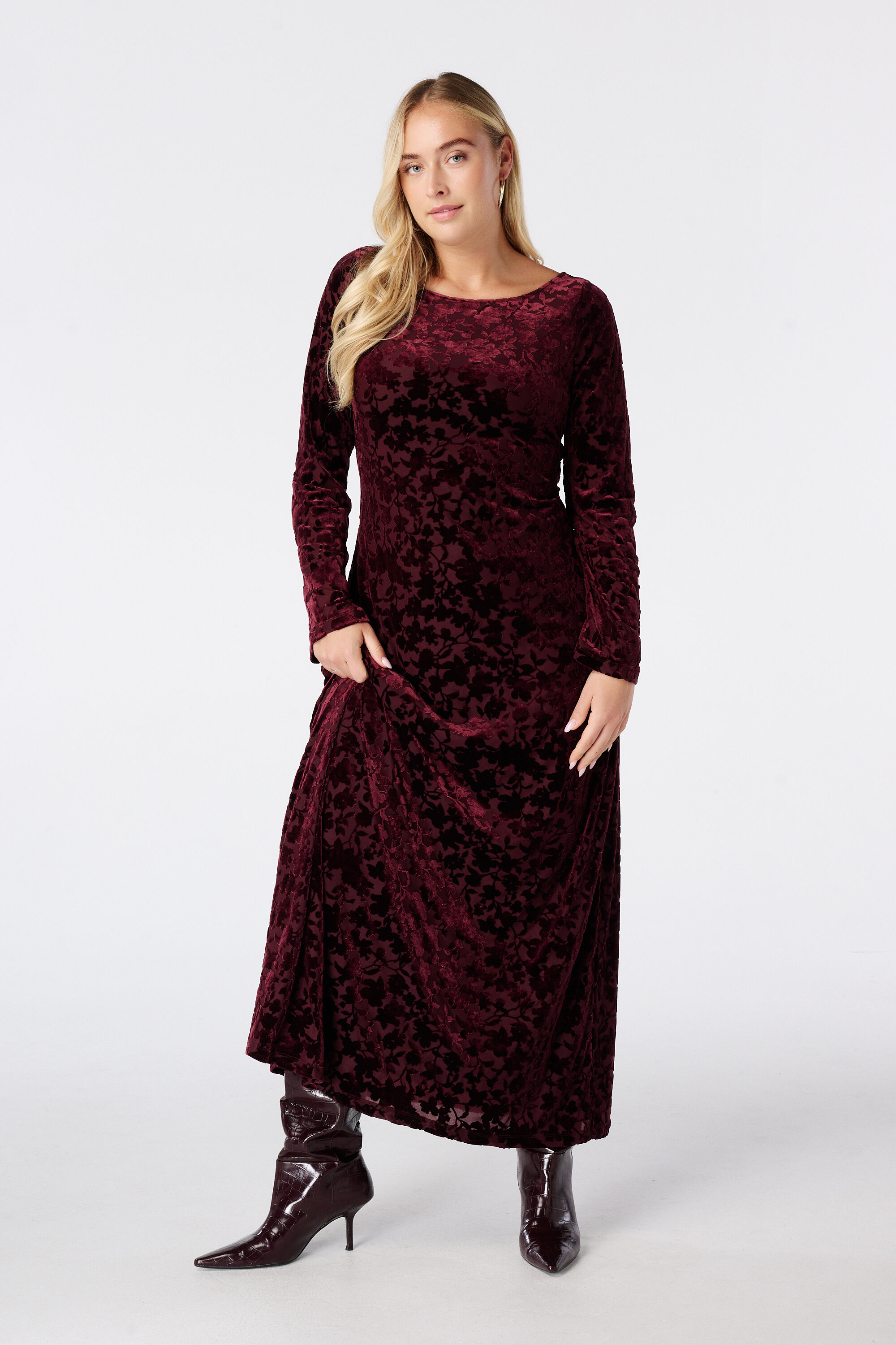 Maxikleid aus Samt