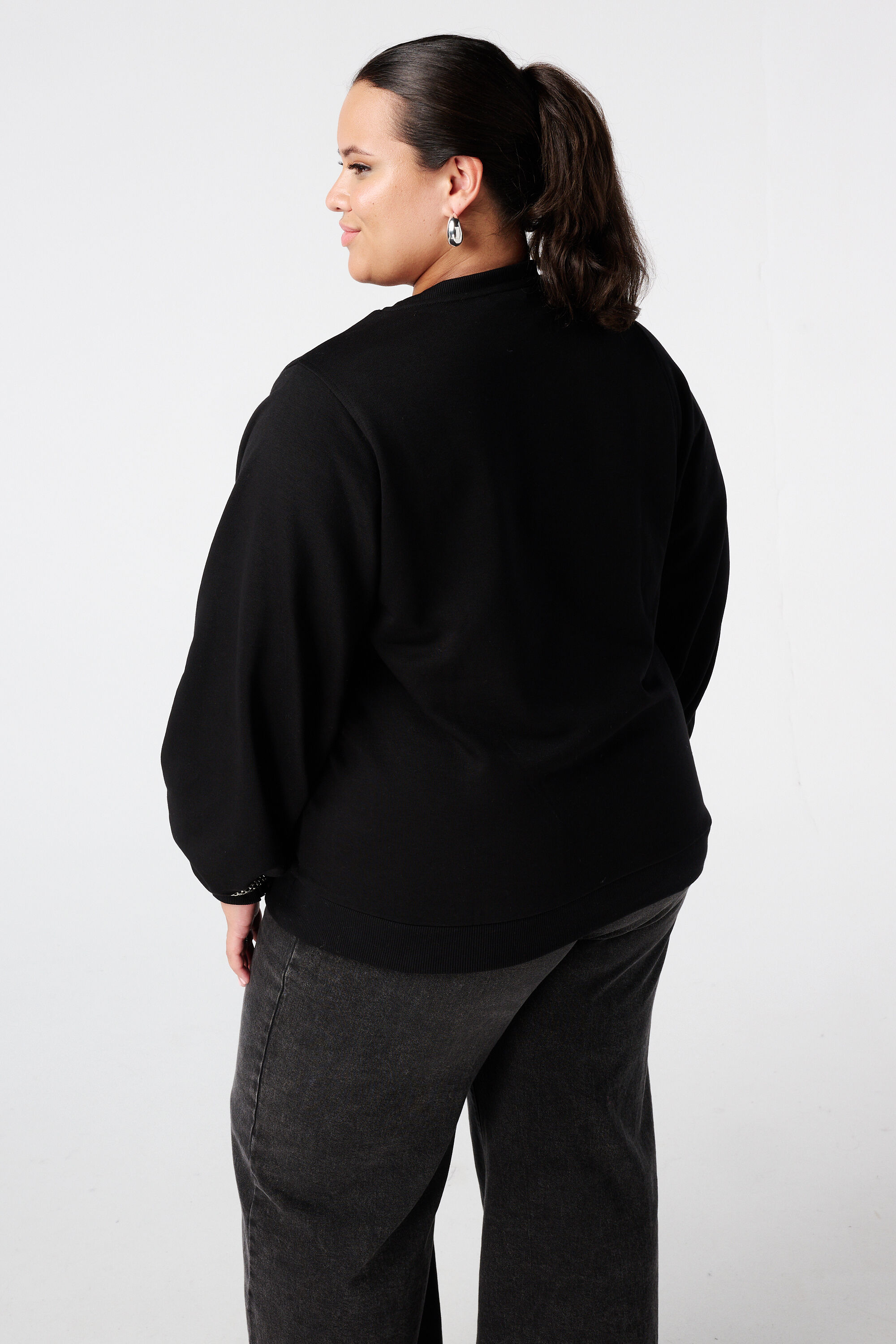 Sweatshirt mit Glitzertext image number 3