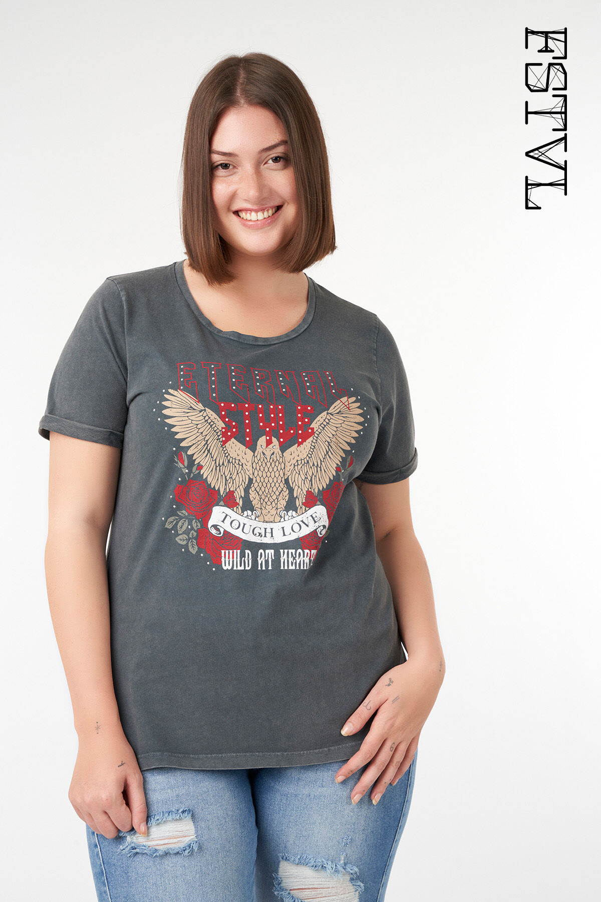 T-Shirt mit trendigem Print image number 0