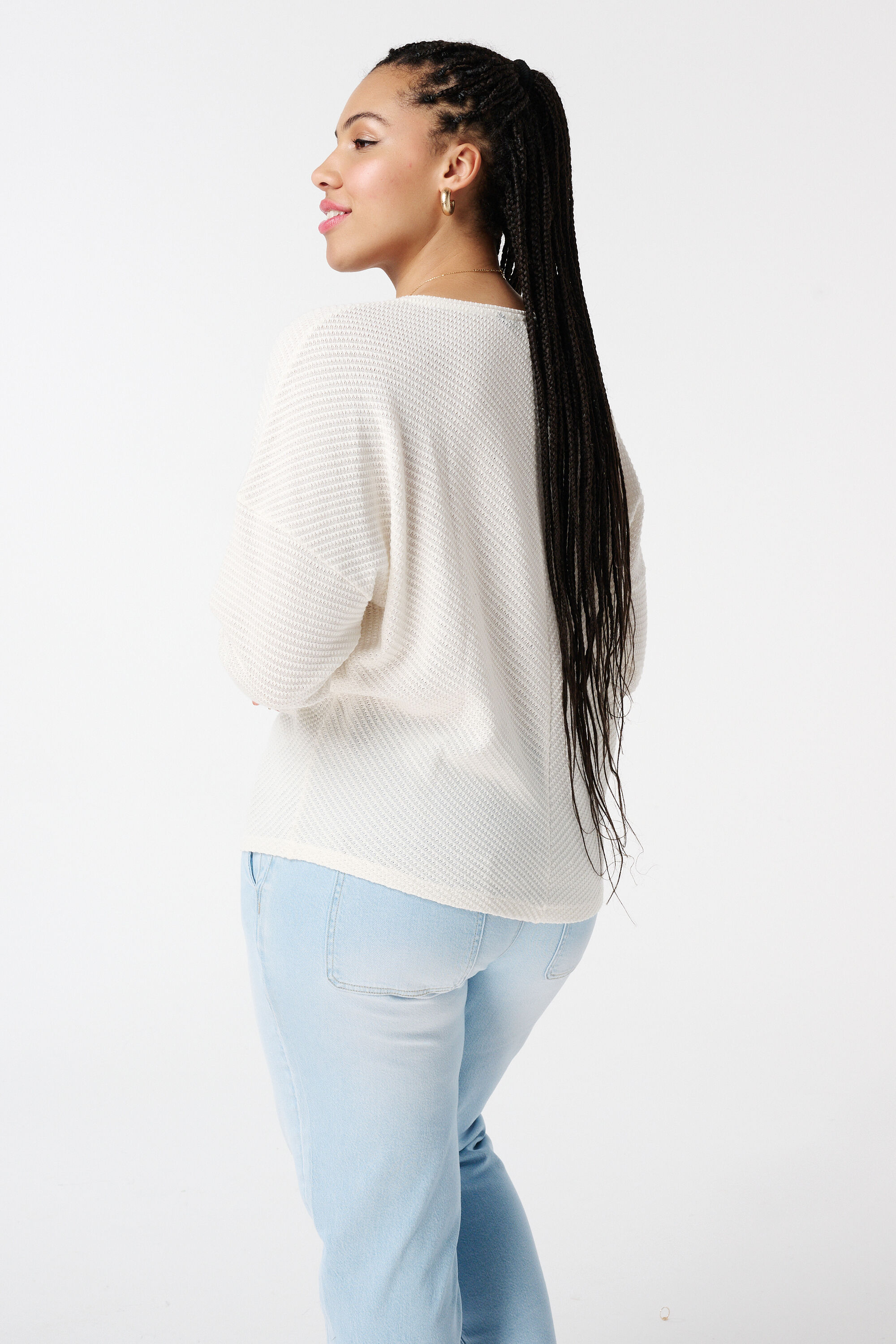 Strickpullover mit Ajourmuster image number 3