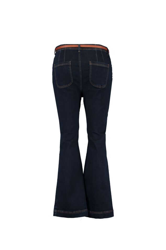 High Waist Jeans mit Schlitzen image number 2