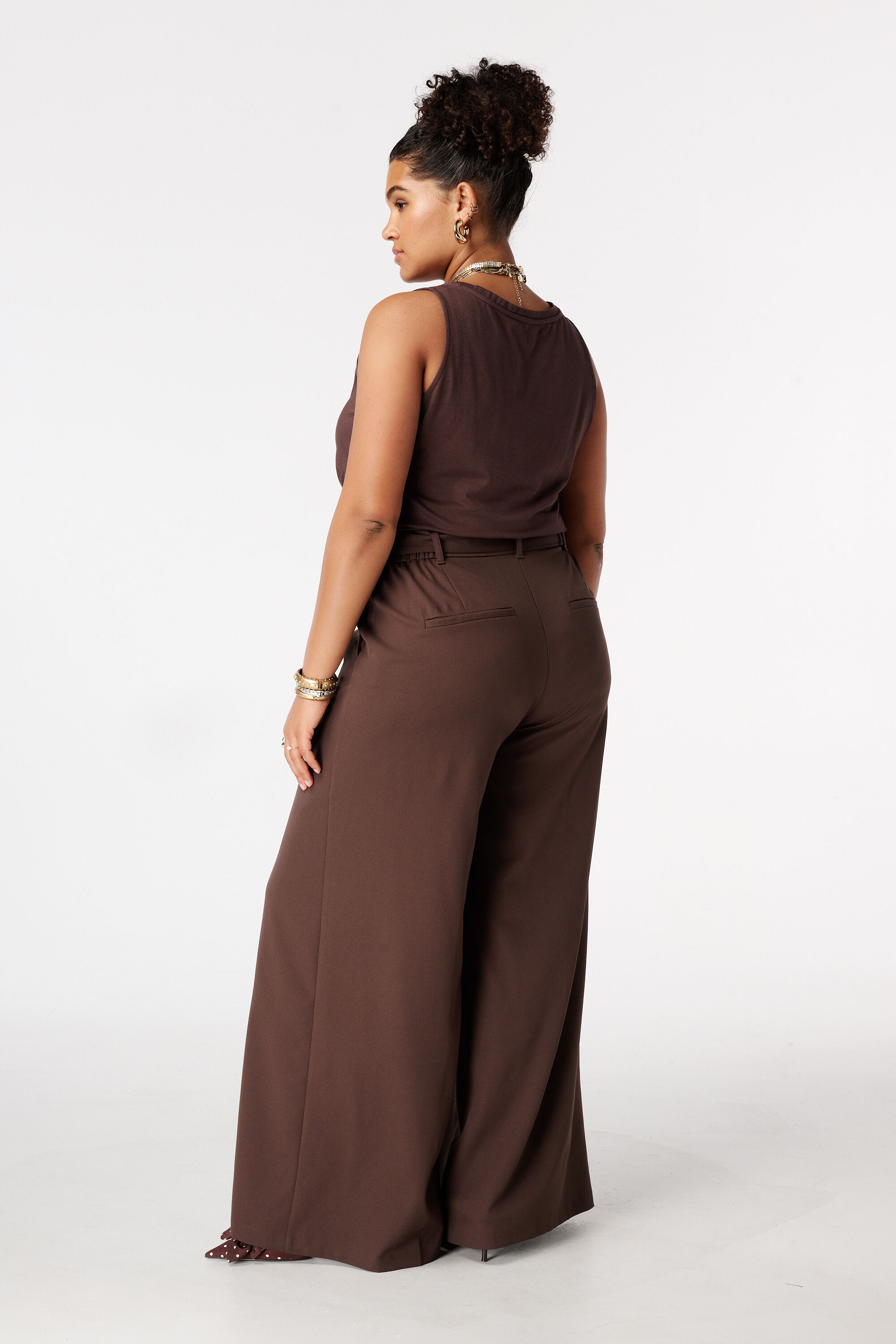 Wide Leg Hose mit G&uuml;rtel image number 3