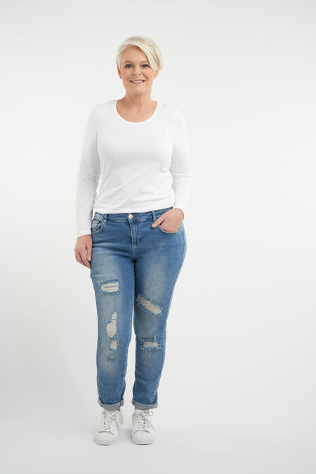 Jeans mit Used-Look