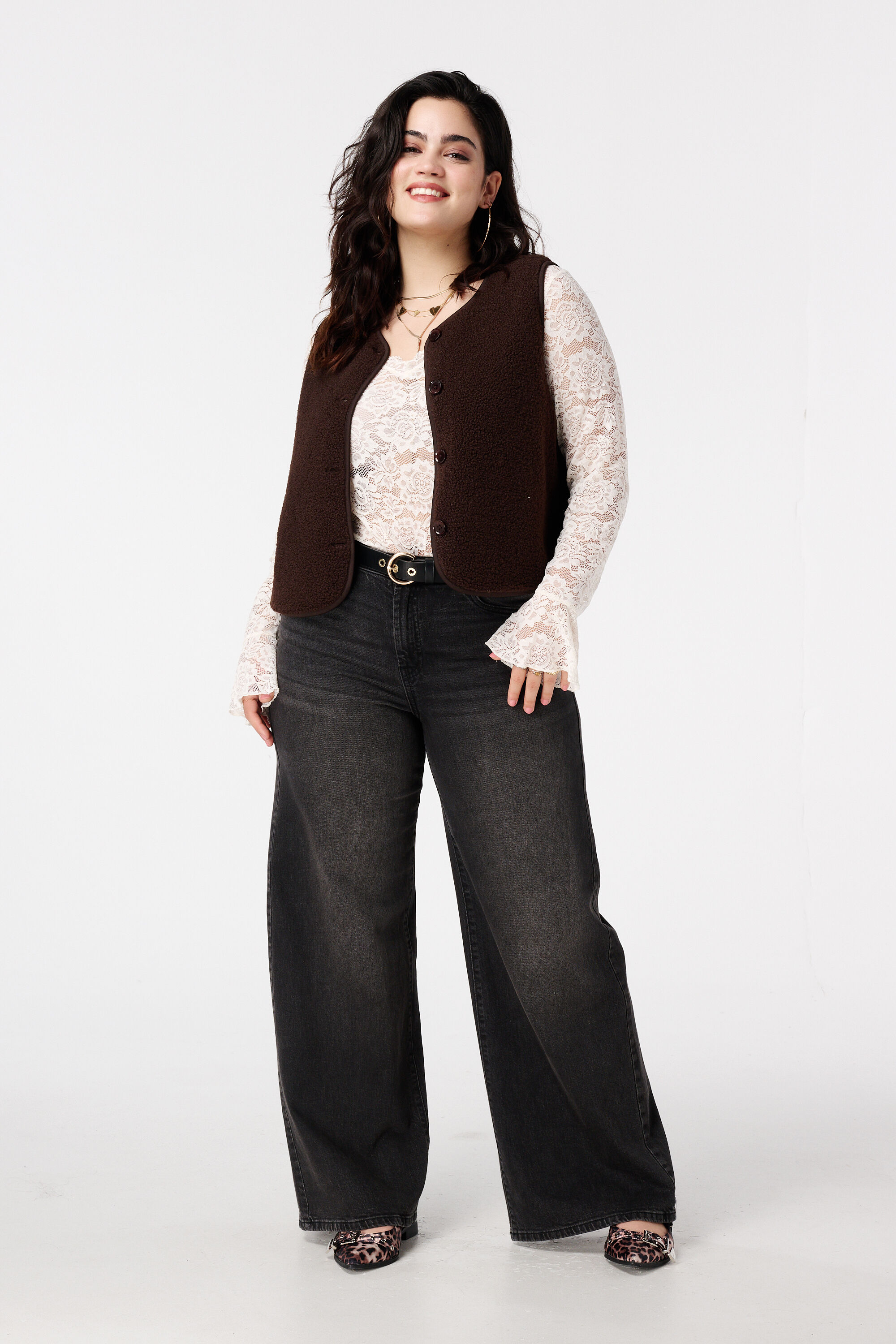 Teddy-Weste mit Knopfverschluss image number 5