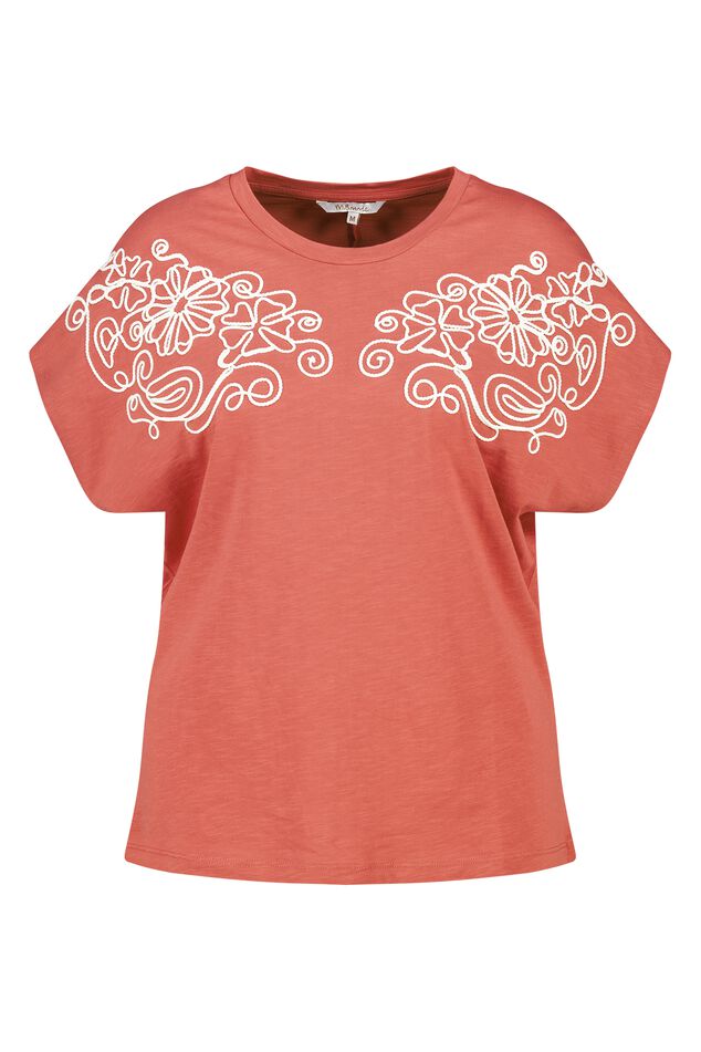 T-Shirt mit Stickerei image number 1