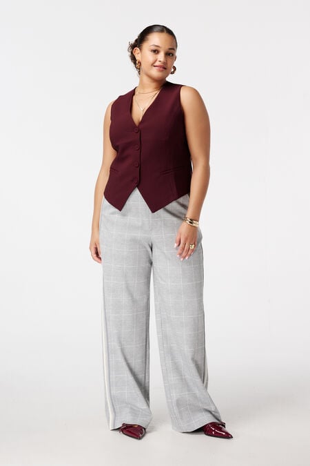 Karierte Wide-Leg Hose Karierte Wide-Leg Hose