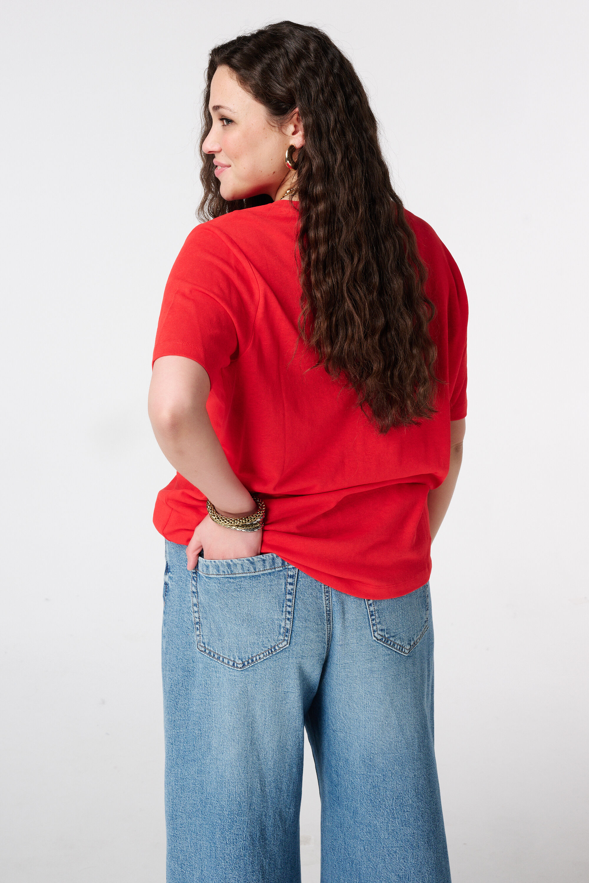 T-Shirt mit 3D-Herzen image number 3