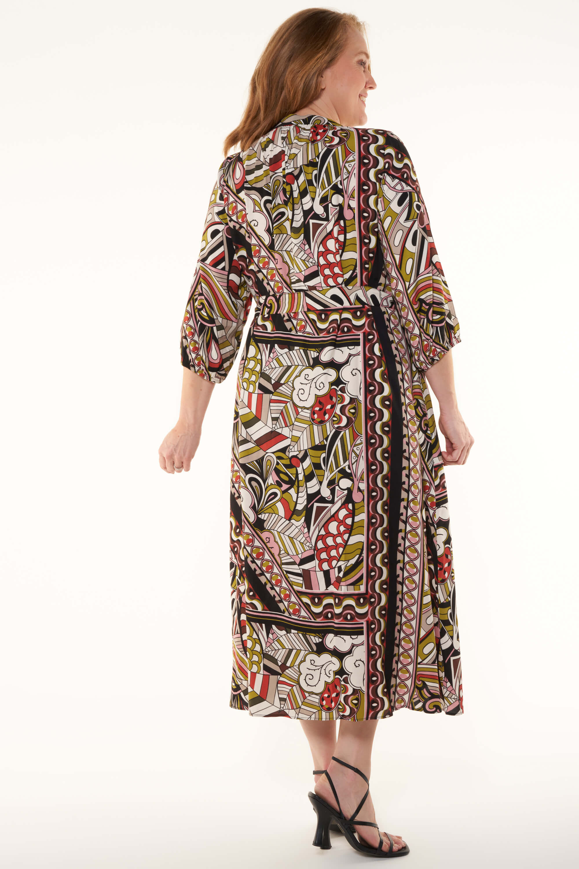 Midikleid mit Print  image number 3