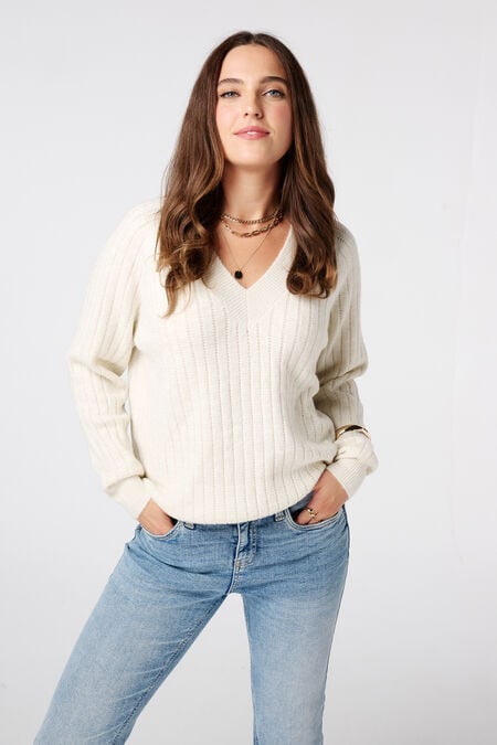 Fein gestrickter Pullover mit Muster Fein gestrickter Pullover mit Muster