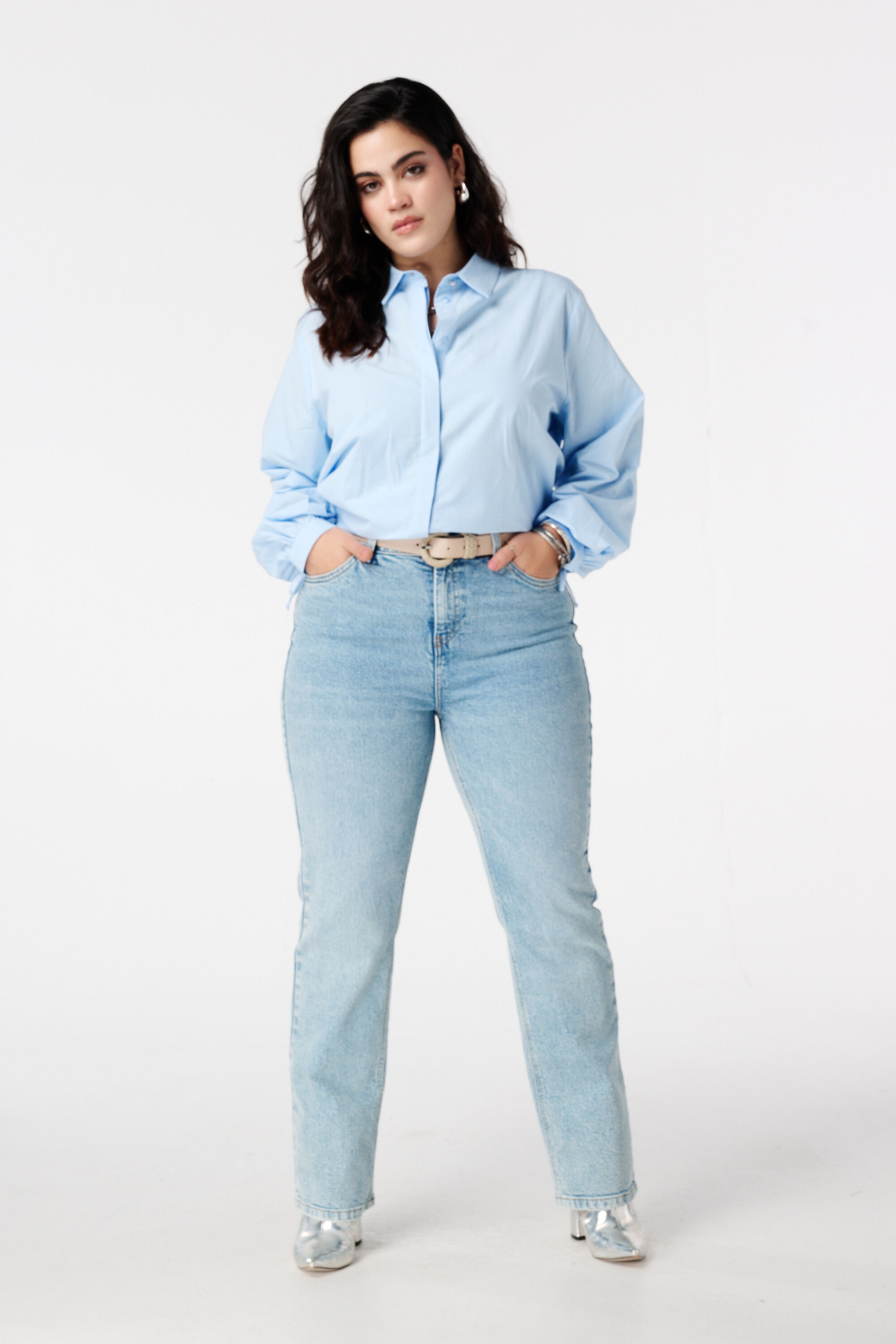 Bluse mit Kordeldetails image number 5