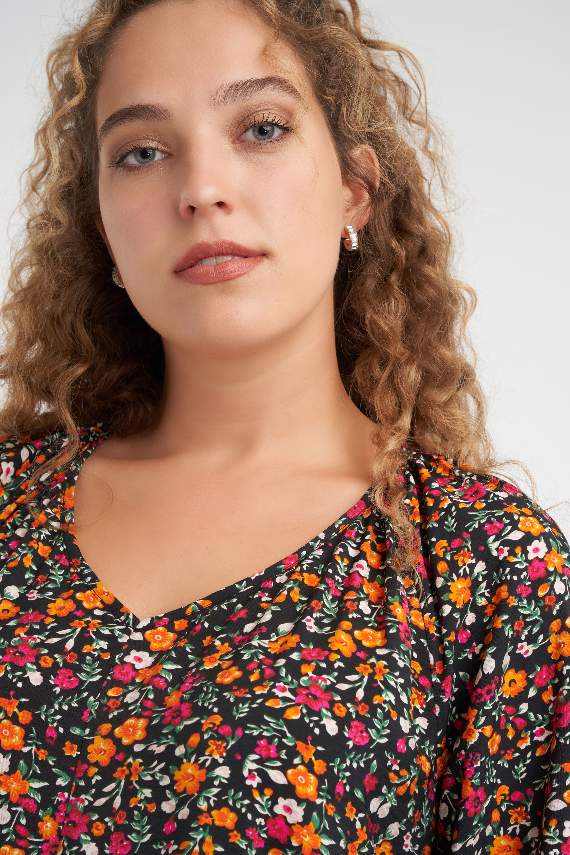 A-Figur-Kleid mit Print  image number 4