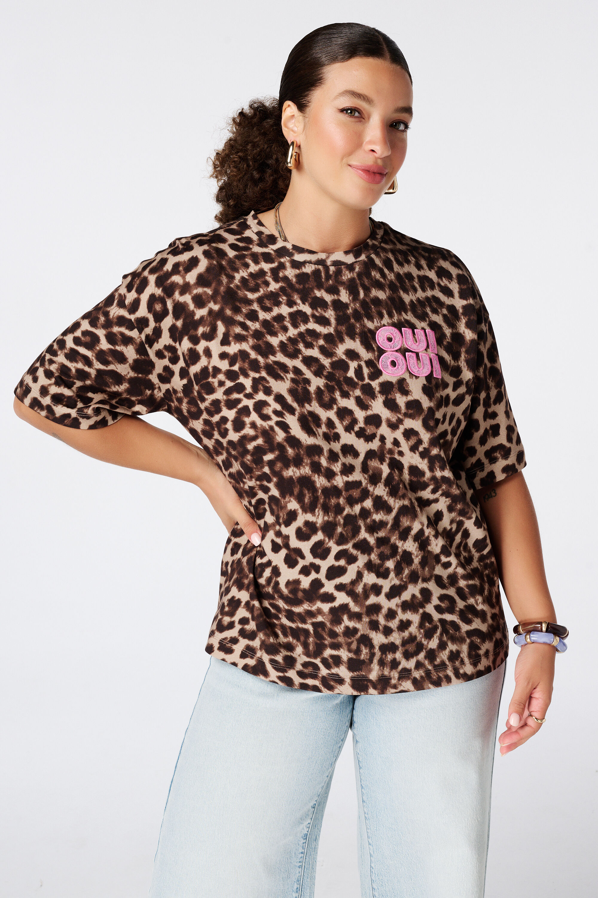 T Shirt mit Animalprint