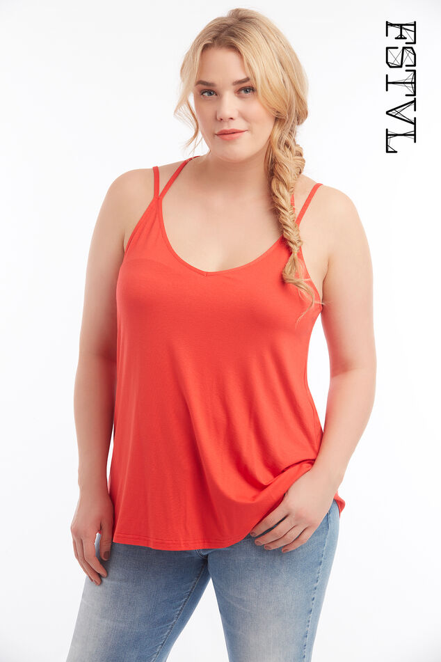 Cami-Top mit Spaghetti-Trägern image number 0