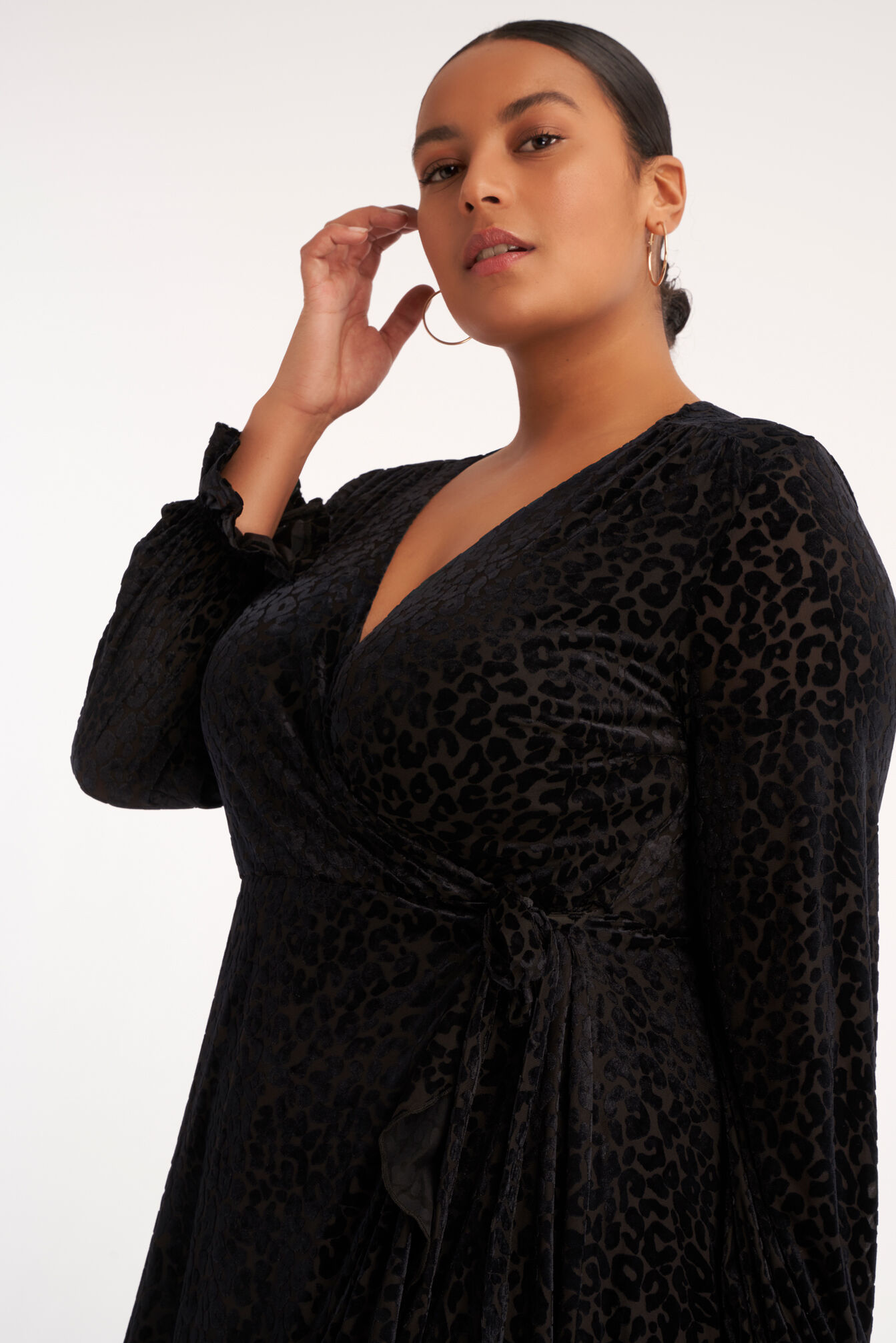 Wickelkleid mit Leoparden-Print image number 5