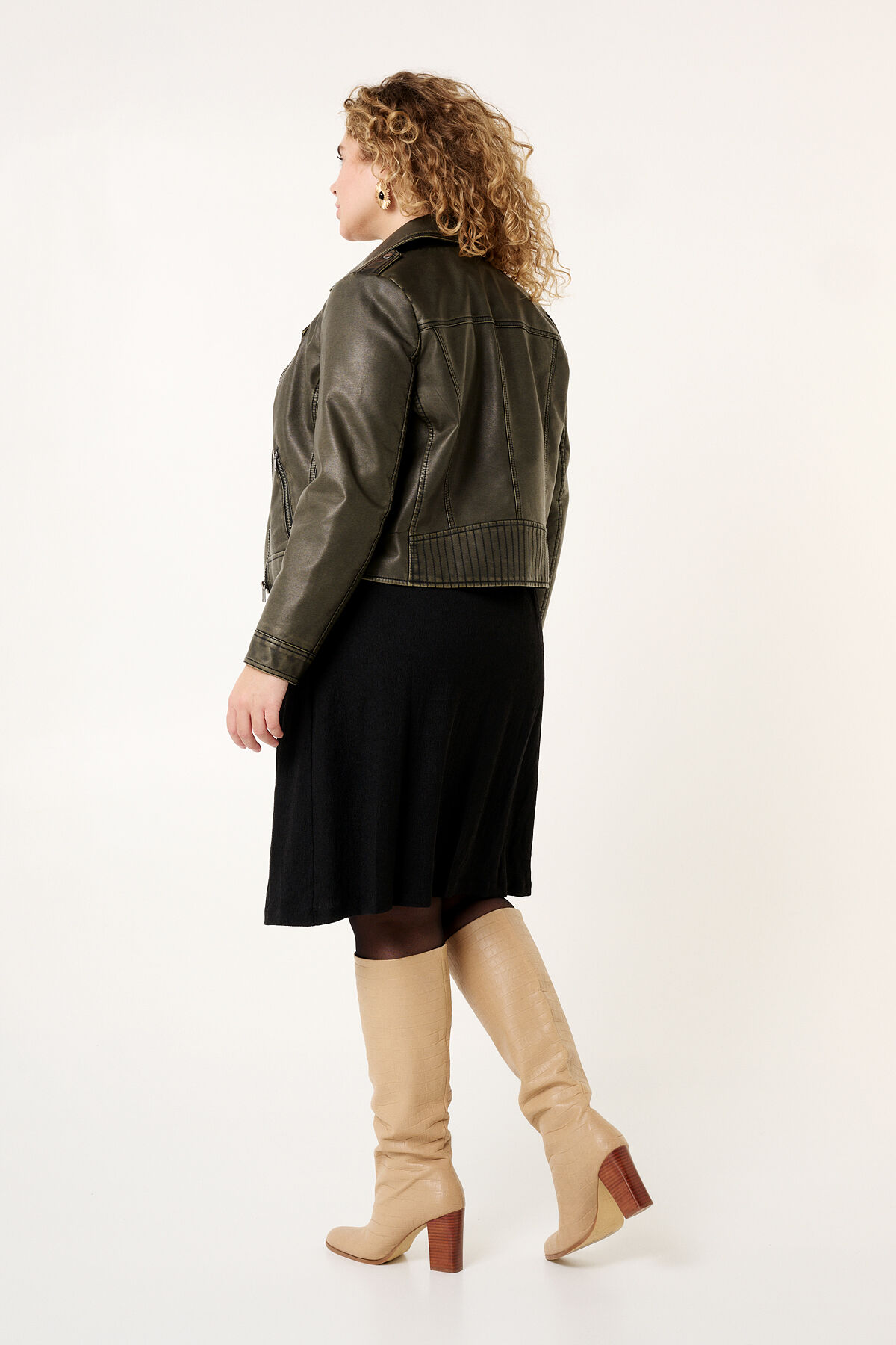 Kunstleder-Bikerjacke image number 3