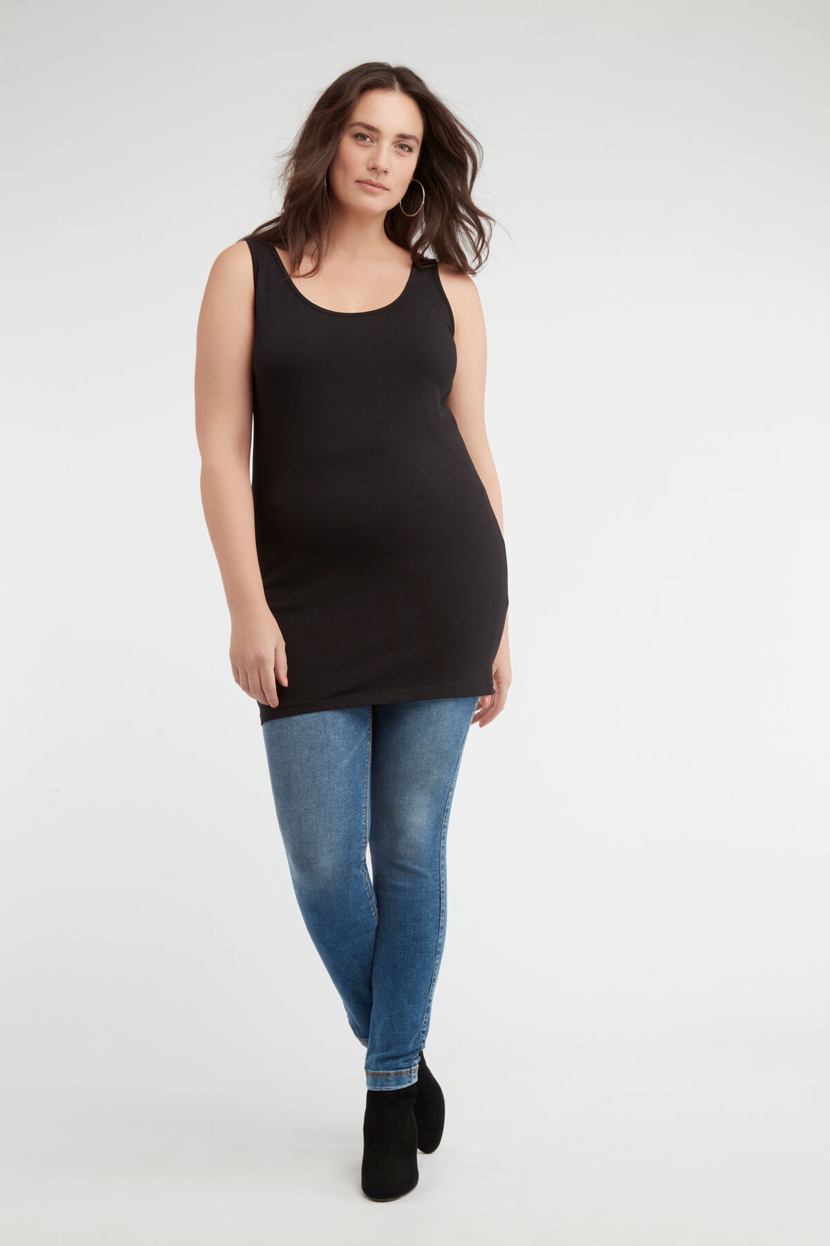 Extra langes Baumwoll-Top im 2-er Pack image number 3