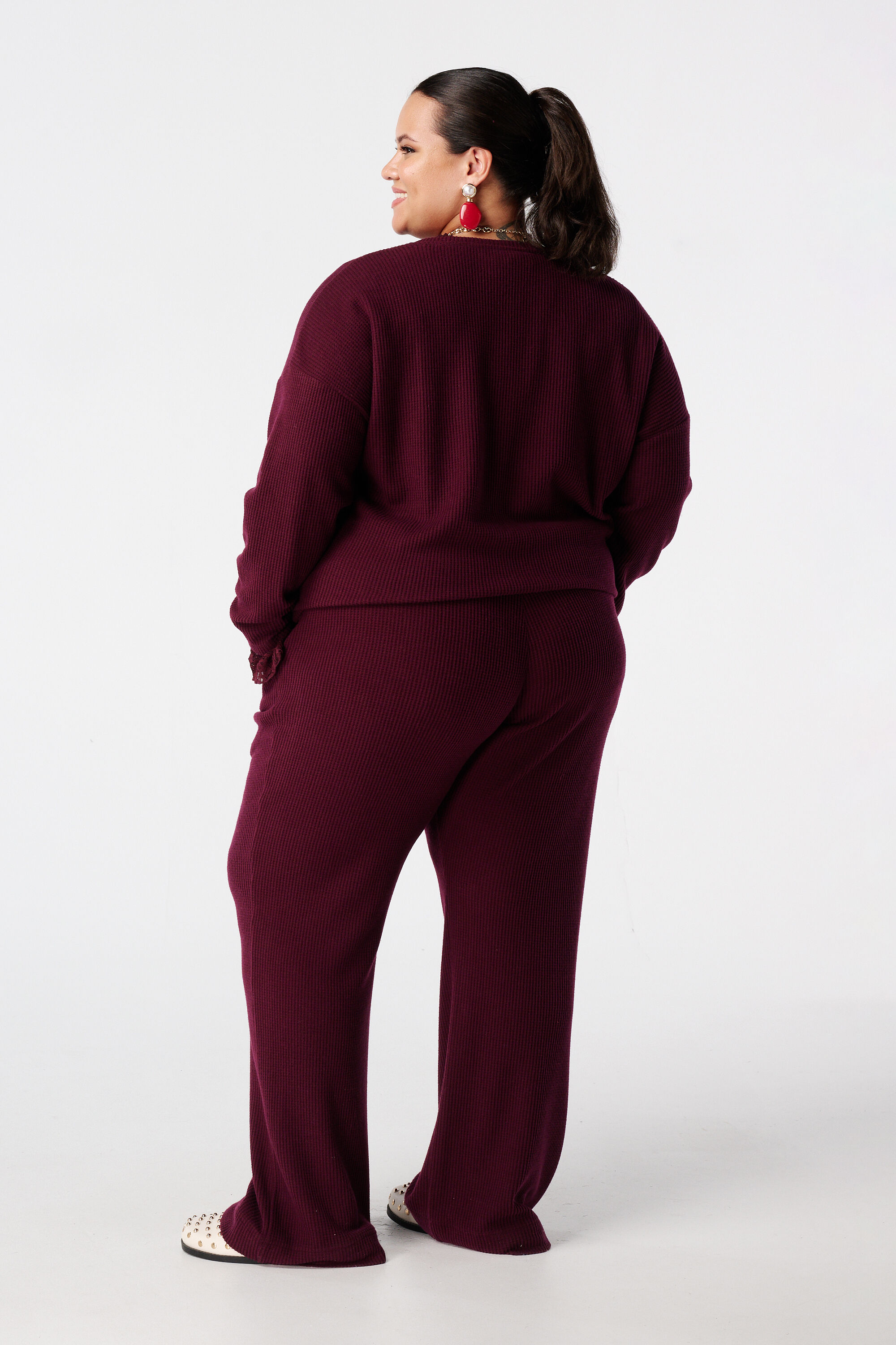 Gerade Hose mit elastischem Bund image number 3