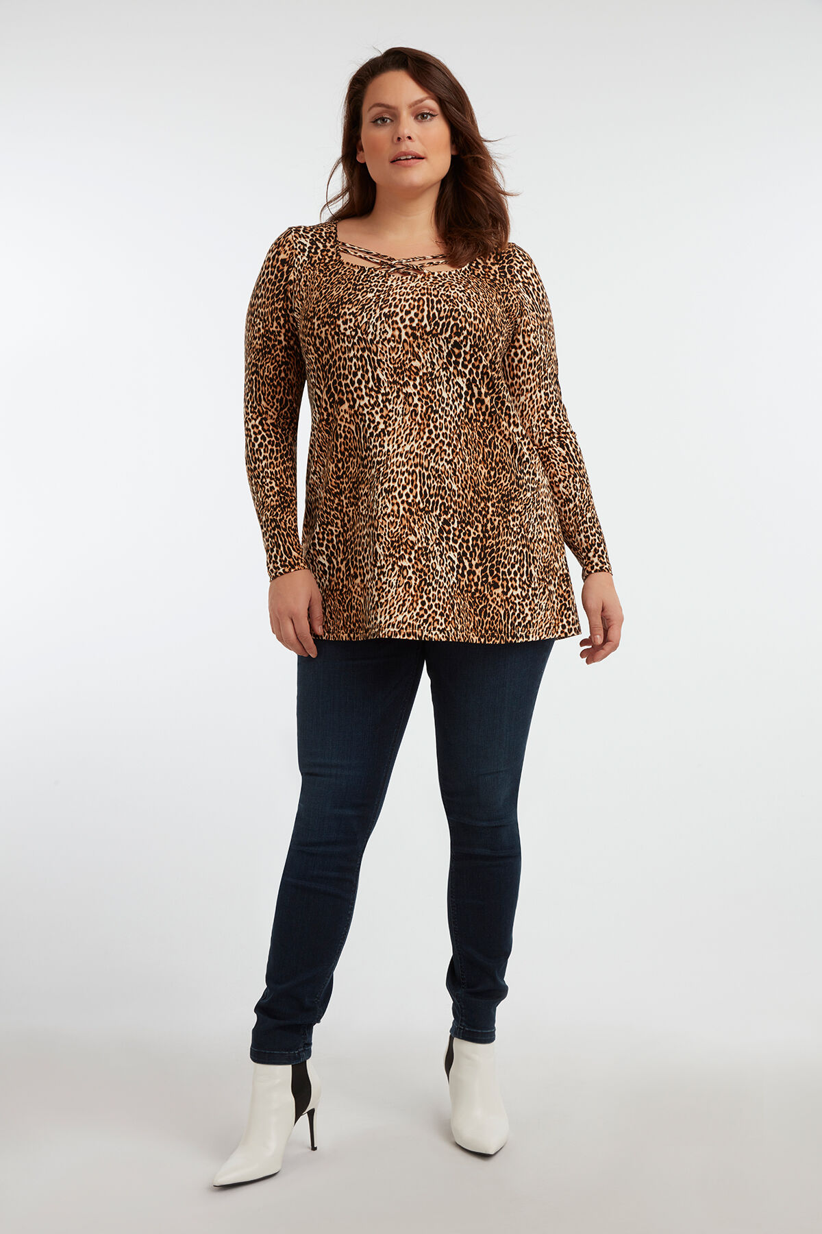 Tunika mit Animal-Print image number 3