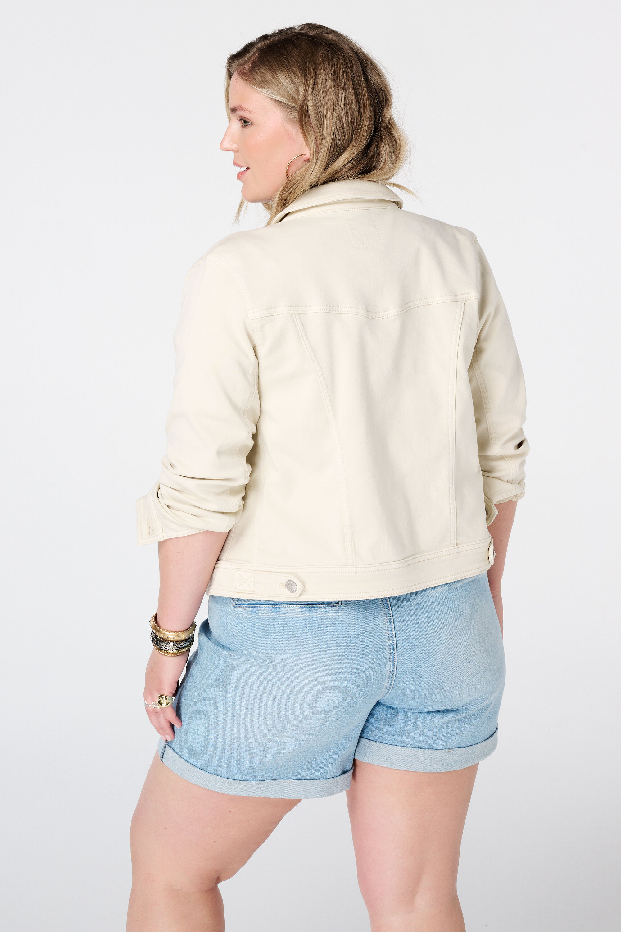 Nietenjacke mit Knopfverschluss image number 3