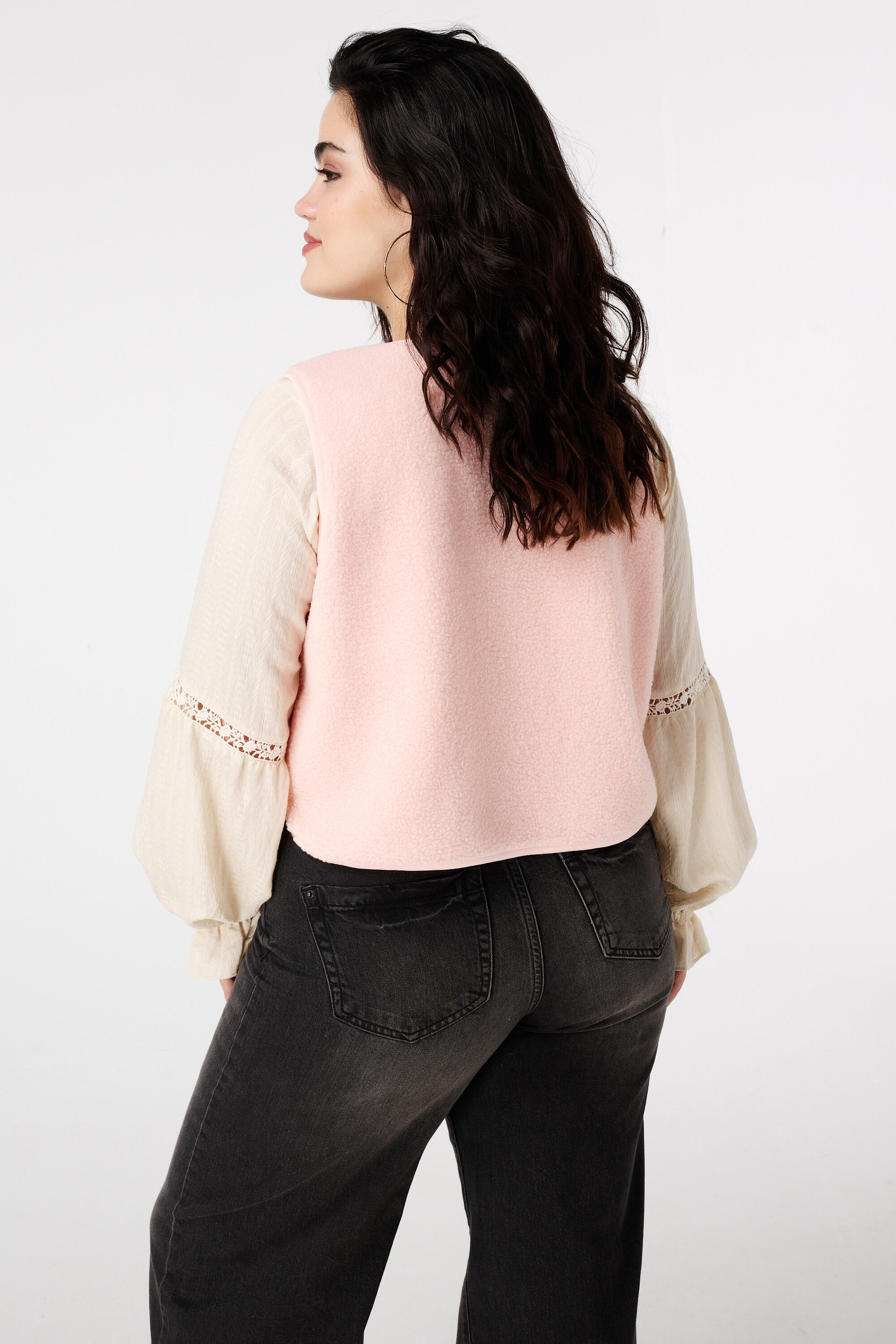 Teddy-Weste mit Knopfverschluss image number 3