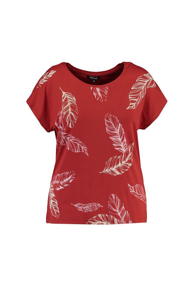 T-Shirt mit Feder-Motiv image number 1
